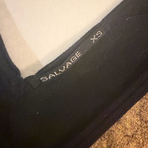 Vintage Salvage BlackPool Black Logo Mini Dress Rare Y2K  X-Small - Picture 4 of 6